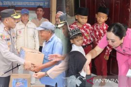 HUT Bhayangkara ke 80, Polres Tanjungbalai santuni anak yatim dan dhuafa