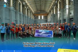 Kunjungan studi kontekstual Siswa SMA Negeri 1 Pamona Barat di PLTA Poso 515 MW