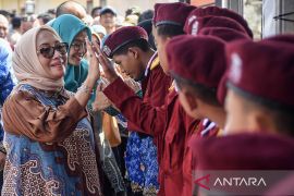 Kunjungan Menteri PPPA di Sekolah Rakyat