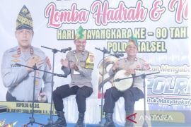 Polda Kalsel lestarikan seni budaya lewat lomba Madihin dan Hadrah
