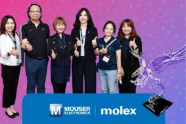 Mouser Raih Gelar "APAC e-Catalogue Distributor of the Year" dari Molex Selama Delapan Tahun Berturut-turut