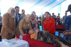 Wabup Tiorita sambut Bhakti Kesehatan HUT Bhayangkara di Langkat