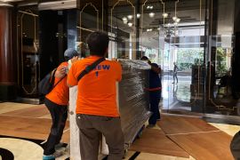 Pemerintah lanjutkan proses pemindahan barang dari bekas Hotel Sultan