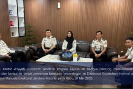 Kanwil Ditjenim Babel laksanakan koordinasi penguatan kepatuhan internal dan pengembangan SDM di Ditjen Imigrasi