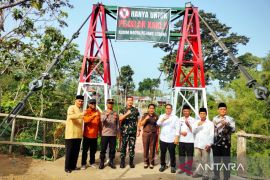 Dinanti 12 tahun, jembatan gantung Garuda berdiri di Rejang Lebong