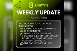 Bitmine Immersion Umumkan Kepemilikan ETH Capai 5,67 Juta Token dan Total Kepemilikan Kripto serta Uang Tunai Sebesar $10,7 Miliar