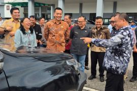Bupati Karo pimpin inspeksi kendaraan dinas, Samsat siapkan layanan jemput bola