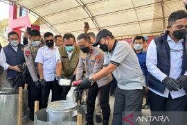 Polda Sulteng musnahkan 19 kilogram sabu hasil pengungkapan lima kasus