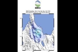 Gempa dangkal dengan magnitudo 4,0 kembali guncang Sigi