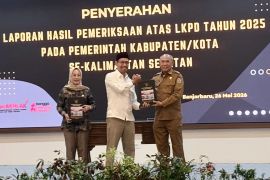 Bupati Kotabaru terima LHP dari BPK RI Perwakilan Kalsel