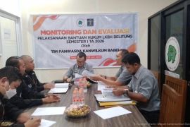Kanwil Kemenkum Babel evaluasi OPBH tingkatkan layanan hukum gratis