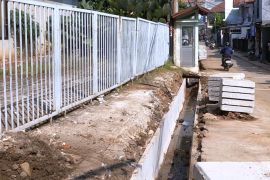 Perbaikan saluran air di Jalan Praja Jaksel ditargetkan rampung akhir Juli