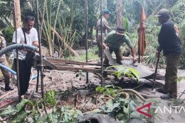 Satpol PP Bangka hentikan paksa tambang timah ilegal dekat pemandian