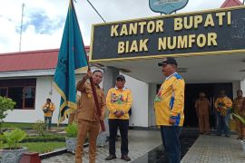 Wabup Jimmy Kapissa terima kontingen Pesparawi Nasional XIV Biak Numfor