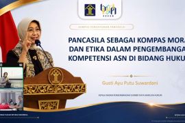 Kanwil Kemenkum Babel ikuti Community of Practice, jadikan Pancasila kompas moral ASN