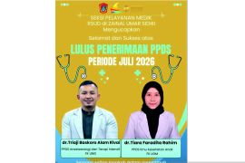 Dua orang dokter RSUD ZUS lulus penerimaan PPDS