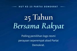 AHY ajak masyarakat tentukan logo HUT Ke-25 Partai Demokrat