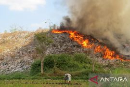 TPA Pakusari Jember terbakar diduga karena puntung rokok