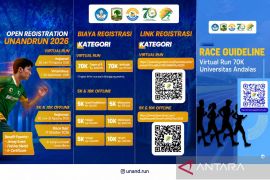 Buruan daftar! UNANDRun 2026 siap ramaikan perayaan 70 tahun Universitas Andalas