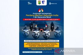 Polisi berlakukan pengaturan lalin situasional saat kunjungan PM India