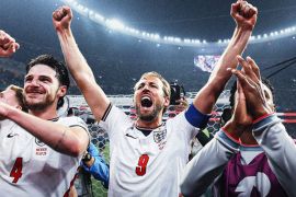 Pertandingan lawan Norwegia, laga perempatfinal ketiga beruntun Inggris