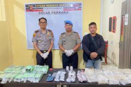 27 kg sabu dan 260 cartridge diamankan di Perairan Selat Akar Kepulauan Meranti