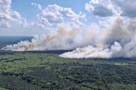BNPB kerahkan dua helikopter pengebom air tangani karhutla di Kotim