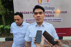 Gerindra Surabaya bertemu Bawaslu evaluasi pelaksanaan Pemilu 2024