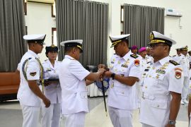 Dankodaeral VIIl pimpin sertijab Kadispen-Dansathantai-Danlanal Gorontalo