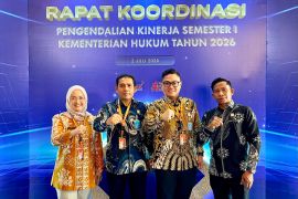 Kemenkum Malut ikuti Rakor Kinerja Semester I 2026