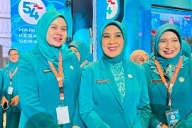 Ketua TP-PKK Kabupaten Solok hadiri peringatan ke-54 hari kesatuan gerak PKK di Makassar