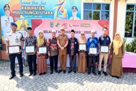 Dinas Koperindag HSU gelar apel Hari Koperasi ke-79