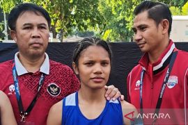Anggie Chalik sebut latihan kerasnya terbayar dengan emas Asian Boxing