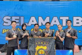 Tim taekwondo Polda Jambi raih lima medali Kejurnas Kapolri Cup 7