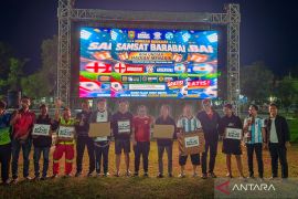 Samsat Barabai HST gelar nonbar piala dunia diwarnai undian berhadiah