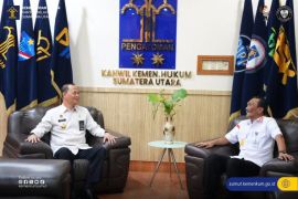 Kakanwil Ditjenpas Sumut kunjungan koordinasi ke Kanwil Kemenkum Sumut