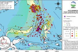 BMKG: 1.144 kejadian gempa terjadi di Sulut sepanjang Juni 2026