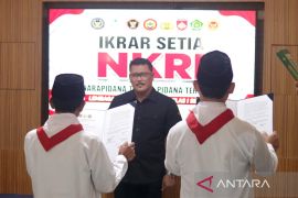 Tiga napi terorisme Lapas Semarang ikrar setia kepada NKRI