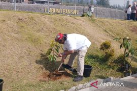 Bupati Temanggung tanam pohon di sekitar Embung Bansari