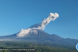 Gunung Semeru erupsi disertai awan panas