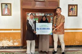 BRI Delanggu 1 bersama BPJS Ketenagakerjaan Klaten serahkan santunan JKM Rp42 juta kepada ahli waris nasabah KUR