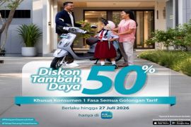 PLN hadirkan promo diskon 50 persen biaya tambah daya listrik