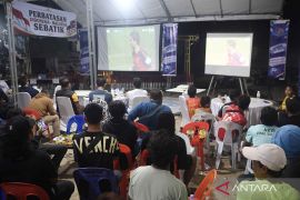 Begini suasana nobar di sejumlah tempat di Indonesia