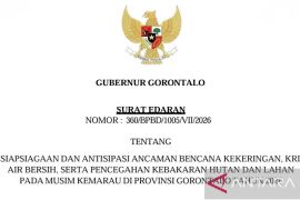 Gubernur Gorontalo terbitkan edaran antisipasi bencana kekeringan