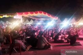 Ratusan warga Pangkalpinang nobar final Piala Dunia di Alun-alun Taman Merdeka