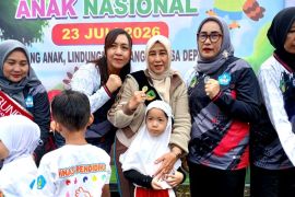 Peringati Hari Anak Nasional, Bunda PAUD Barut ajak anak hidup sehat melalui senam