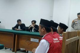 Sembilan terdakwa kasus unjuk rasa di Kota Serang divonis penjara