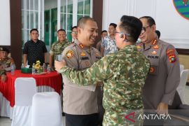 Polres Bangka Tengah dan Kodim 0413/Bangka perkuat koordinasi keamanan
