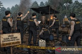 Polisi sita 50 ribu liter minyak ilegal di Musi Banyuasin