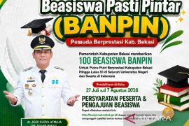 Pemkab Bekasi membuka 100 paket beasiswa bagi pemuda berprestasi